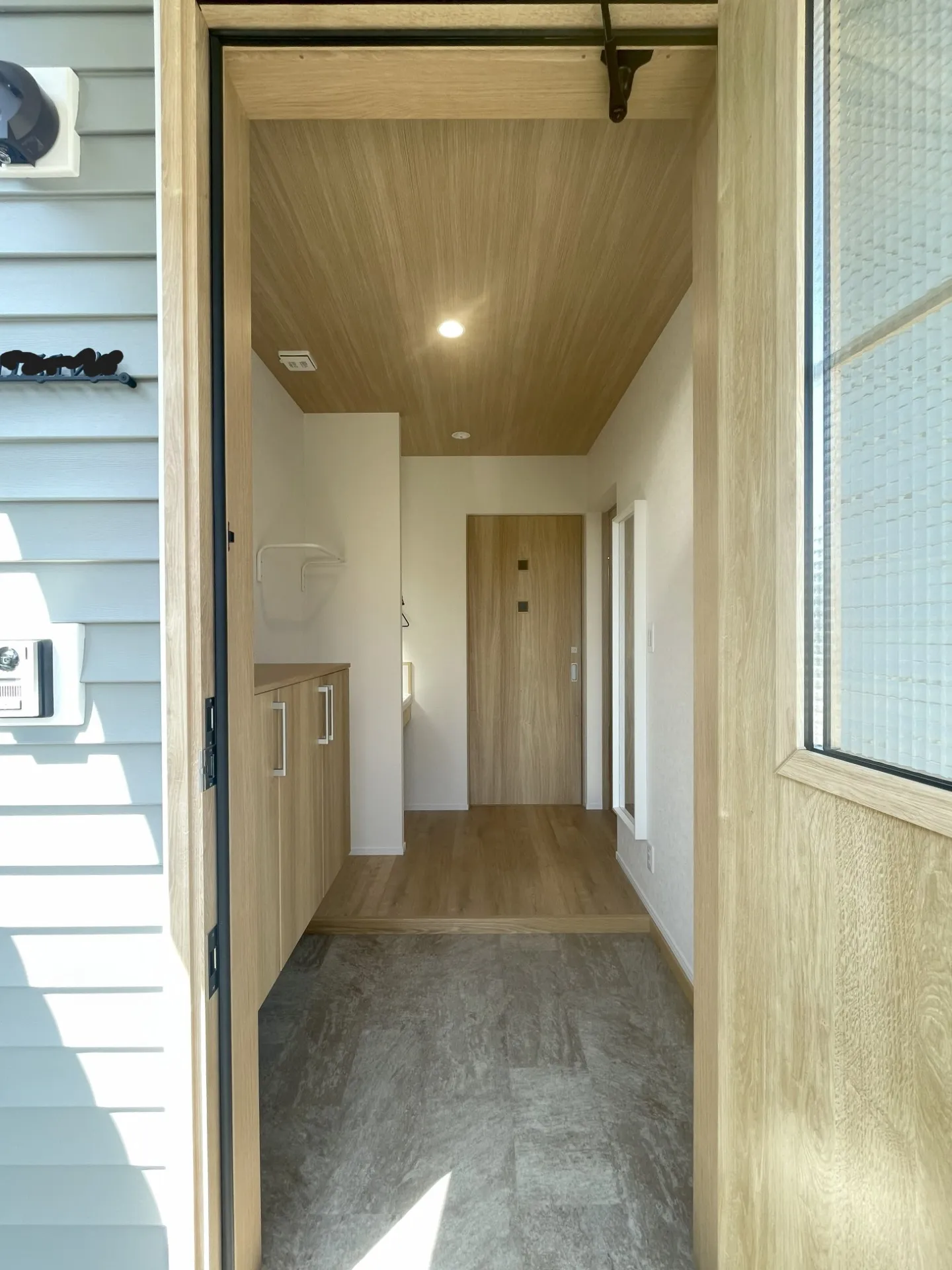 ナチュラルなテイストのリーフグリーンのお家