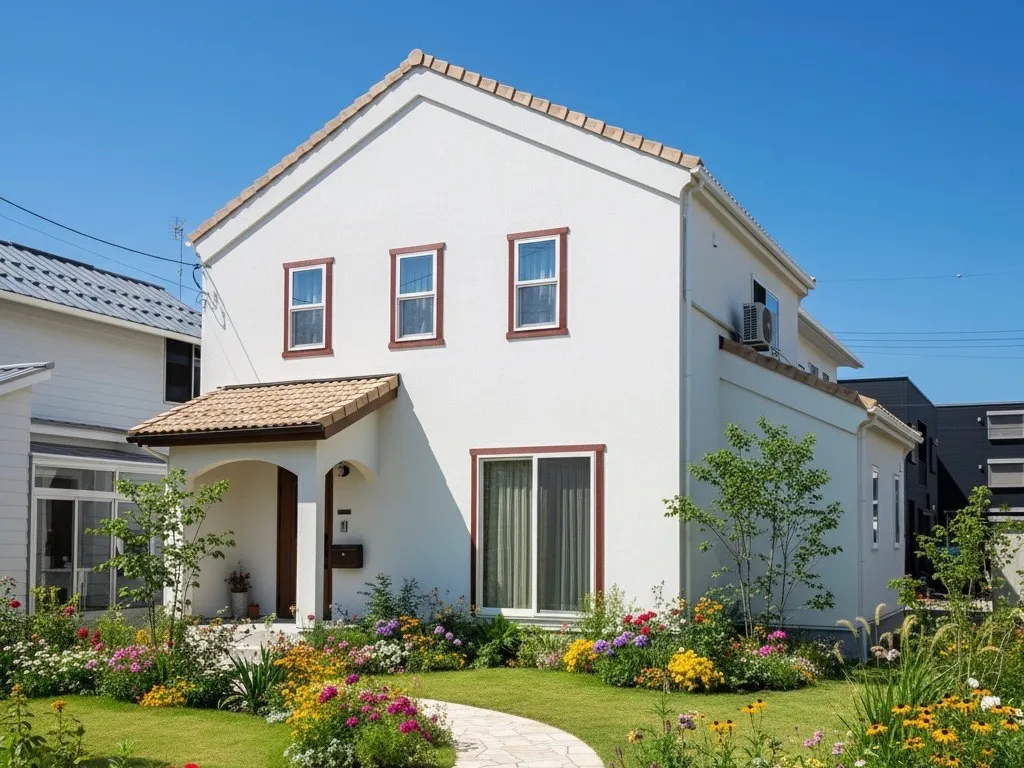 ママの大好きな『赤い窓枠のかわいいお家』