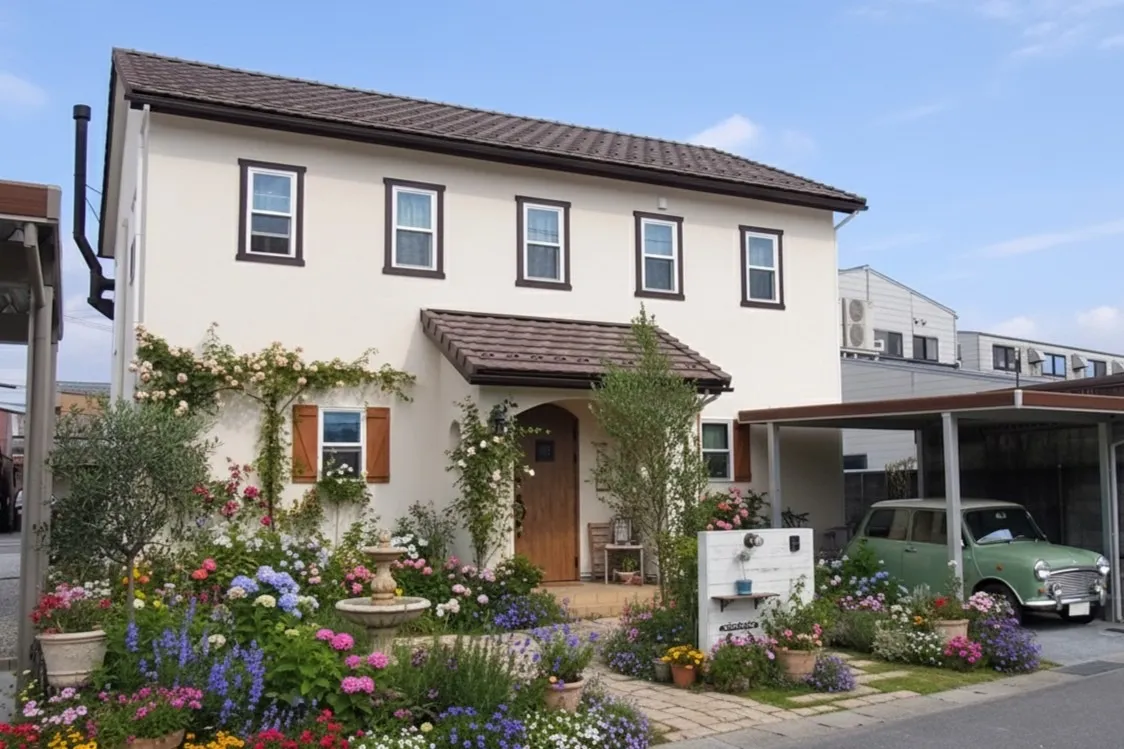 暖炉のある暖かいママンのお家