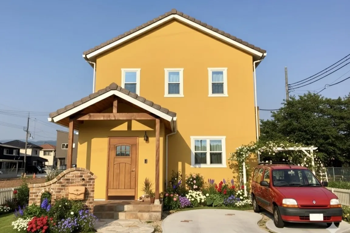 アンバーオレンジ色のママンのお家